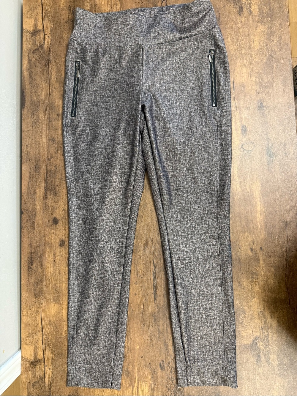 Lily Morgan Comfort Stretch Women's Gray Slim Pants Medium